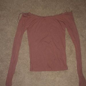 Magenta off the shoulder top